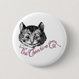 Cheshire Cat Ronde Button 5,7 Cm