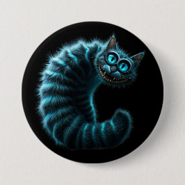 Cheshire Cat Ronde Button 7,6 Cm