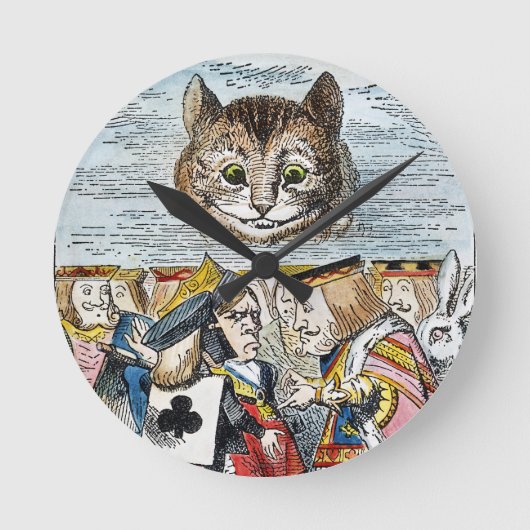 Cheshire Cat Ronde Klok (Voorkant)
