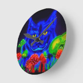 Cheshire Cat Round Wall klok (Hoek)
