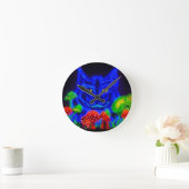 Cheshire Cat Round Wall klok (Huis)