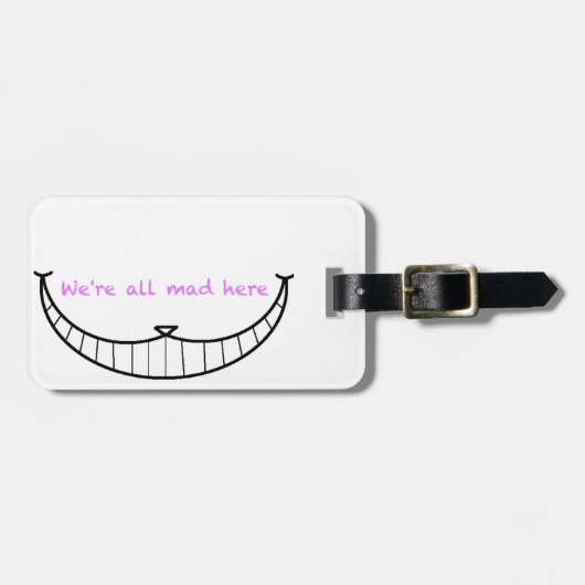 Cheshire Cat Smile Bagagelabel (Voorkant horizontaal)