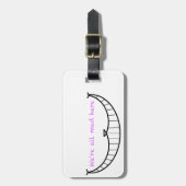 Cheshire Cat Smile Bagagelabel (Voorkant verticaal)