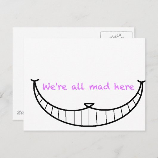 Cheshire Cat Smile Briefkaart (Voorkant / Achterkant)