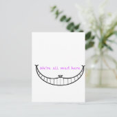 Cheshire Cat Smile Briefkaart (Staand voorkant)