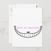Cheshire Cat Smile Briefkaart (Voorkant / Achterkant)