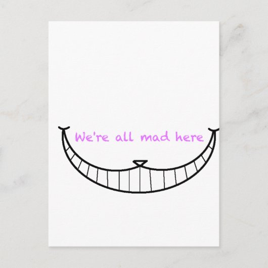 Cheshire Cat Smile Briefkaart (Voorkant)