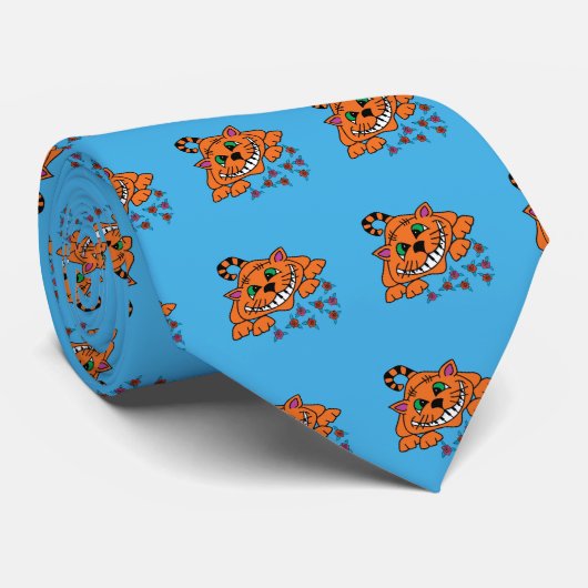 Cheshire Cat Stropdas - Alice in Wonderland (Opgerold)