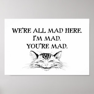 Cheshire Cat - We zijn allemaal Mad Poster