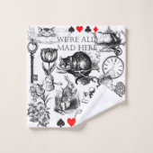 Cheshire Chat classique alice au merveilleux fou (Gant de toilette)