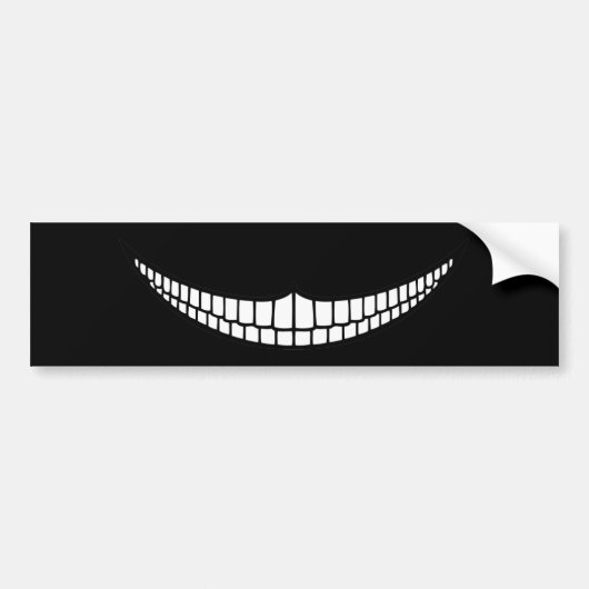 Cheshire Grin Bumpersticker (Voorkant)