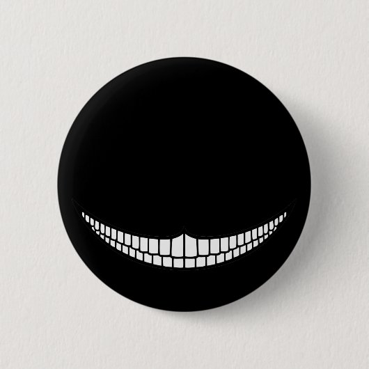 Cheshire Grin Ronde Button 5,7 Cm (Voorkant)
