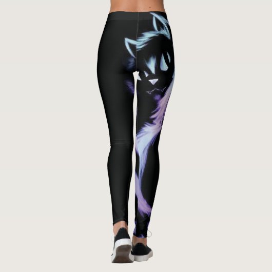 Cheshire neon Cat leggings (Achterkant)