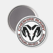 cheshire rugby magnet magneet (Voorkant / Achterkant)