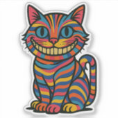 Cheshire Smile-Cut-Sticker Sticker (Voorkant)