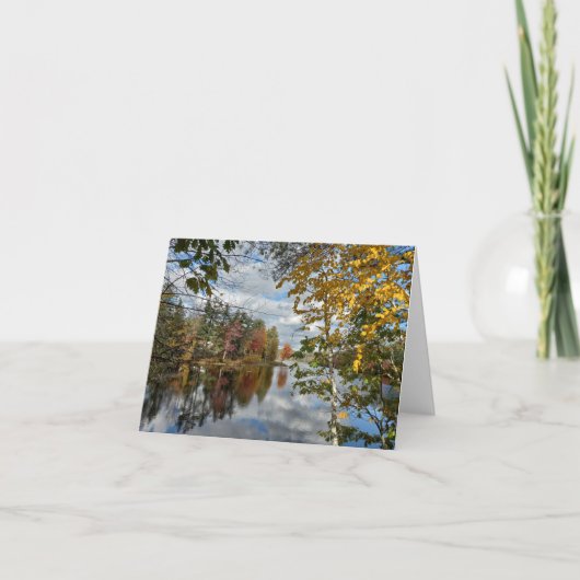 Cheshire Vijver Foliage Note Kaart (Voorkant)