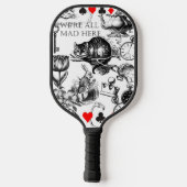 cheshuurkat klassieke alice uit wonderland pickleball paddle (Achterkant)