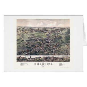 Chesire, CT Panoramic Map - 1882