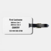 CHESS aangepast bagagelabel (Achterkant horizontaal)