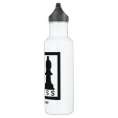 CHESS aangepaste monogram waterflessen Waterfles (Rechts)