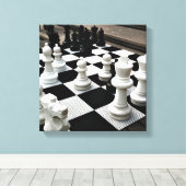 Chess Amsterdam Canvas Afdruk (Insitu (Houten vloer))