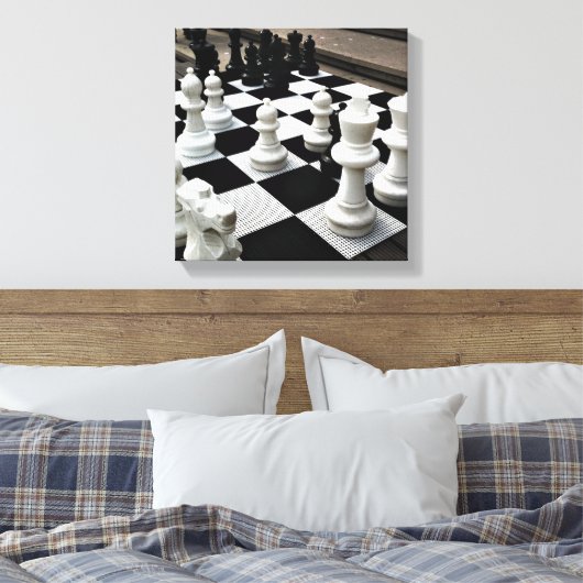 Chess Amsterdam Canvas Afdruk (Insitu (Slaapkamer))