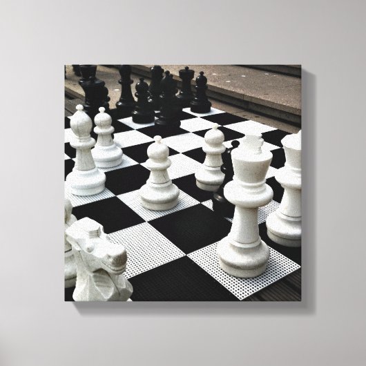 Chess Amsterdam Canvas Afdruk (Voorkant)