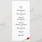Chess and Rozen Gothic Wedding Menu (Achterkant)
