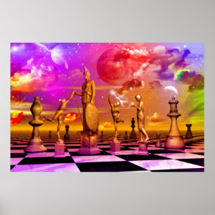 Chess art beste schaken poster