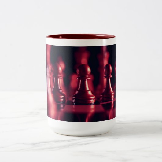 Chess Art Café Mug - Design du jeu d'échecs Imprim (Centre)