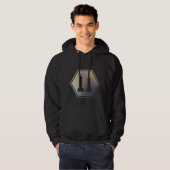 Chess Art King en Queen Chess Piecks Hoodie (Voorkant volledig)