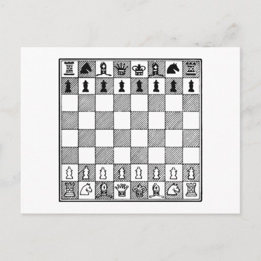 Chess Board Briefkaart (Voorkant)
