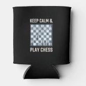 Chess Board Chess Player Blikjeskoeler (Voorkant)