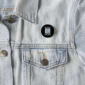 Chess Board Chess Player Ronde Button 3,2 Cm (In situ)