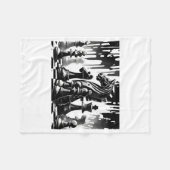 Chess Board  Fleece Deken (Voorkant (Horizontaal))