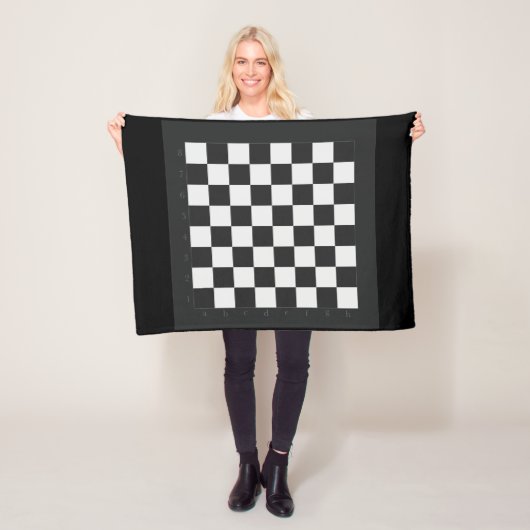 Chess Board Fleece Deken (In situ)