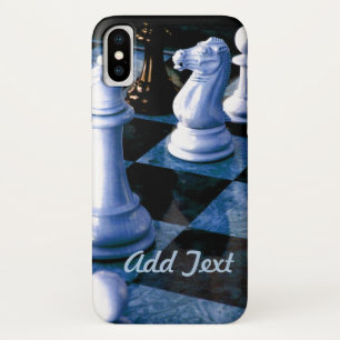 Chess Board King past personaliseren aan iPhone X Hoesje