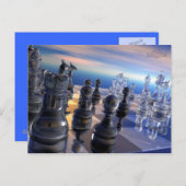 CHESS BOARD POST CARD BRIEFKAART (Voorkant / Achterkant)