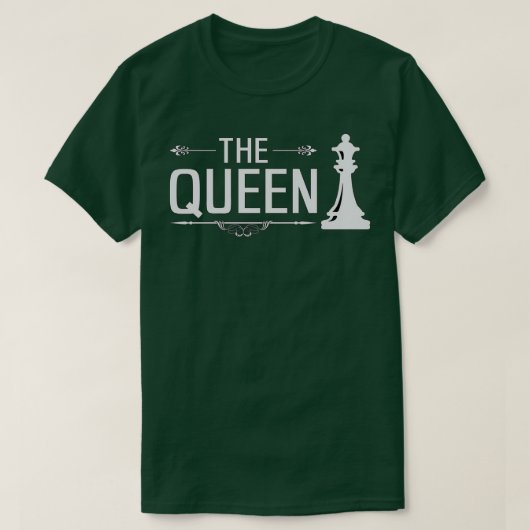 Chess Board Queen Checkmate Board Game Gift ( T-shirt (Design voorkant)