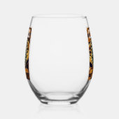 CHESS BOARD STYLE WIJNGLAS ZONDER VOET (Rechts)