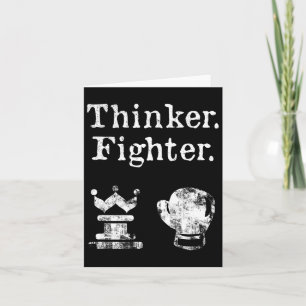 Chess Boxer Denker Fighter Boxing Chess Lover GIF Kaart