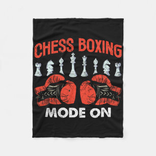 Chess Boxing Mode op schaakstukken Handschoenen Fleece Deken
