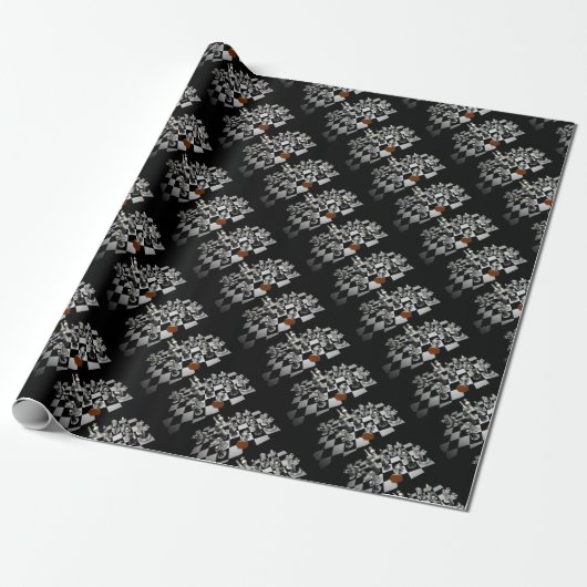 Chess Cadeaupapier (Uitgerold)