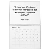 Chess Calendar 2025 - Chess Quotes Calendar Kalender (Feb 2026)