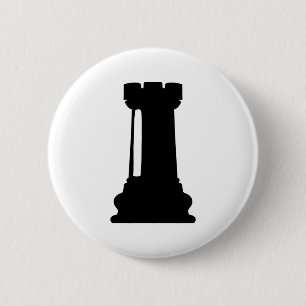 Chess castle ronde button 5,7 cm