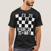 Chess Checker Game T-Shirt controleren op stuurbor (Voorkant)