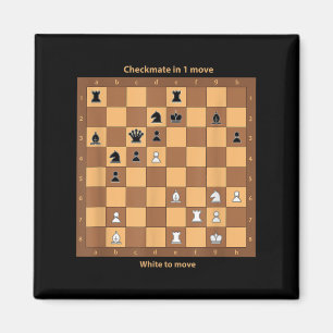 Chess Checkmate, gewoon Chess Quotes Graphic de Magneet
