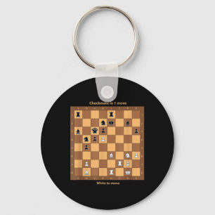 Chess Checkmate, gewoon Chess Quotes Graphic de Sleutelhanger