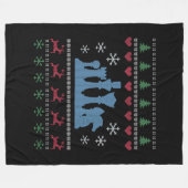 Chess - Chess Pineersels Ugly Kerstmis Fleece Deken (Voorkant (Horizontaal))