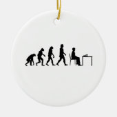 Chess - Chess Player Evolution Keramisch Ornament (Voorkant)